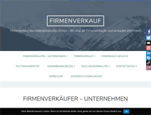 Tablet Screenshot of firmenverkauf.net